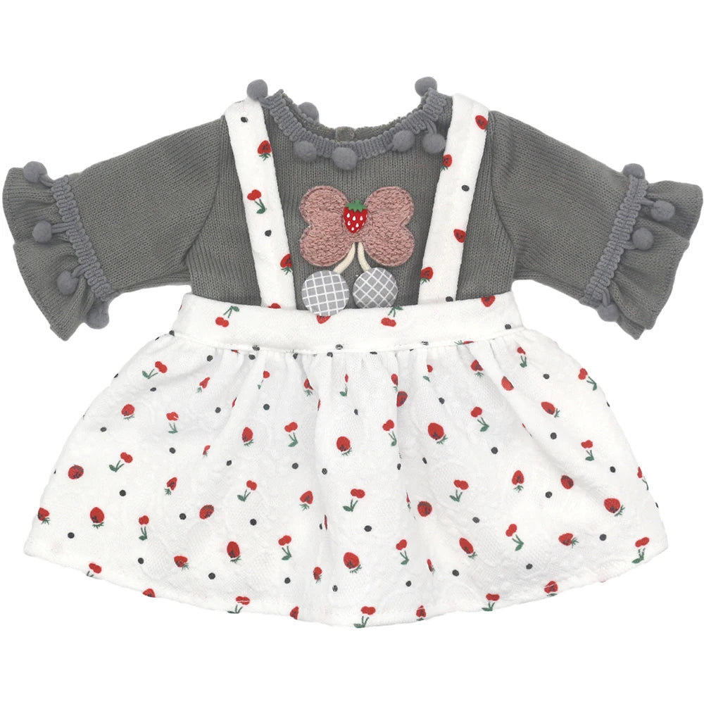 Baby Doll Outfits Set with Shoes for 13-18 Inch Dolls