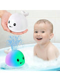 Light-Up Whale Sprinkler Bath Toy for Kids 6-36M
