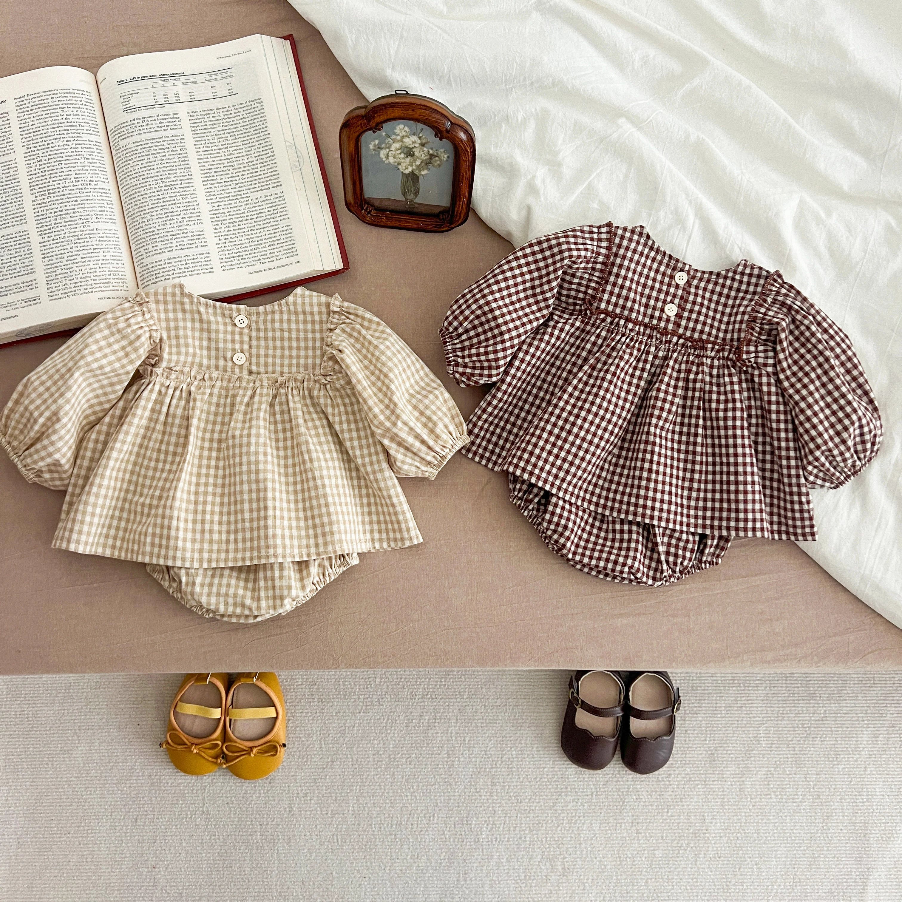 Baby Girl Plaid Tee & Bloomer 2-Piece Set 0-2 Years