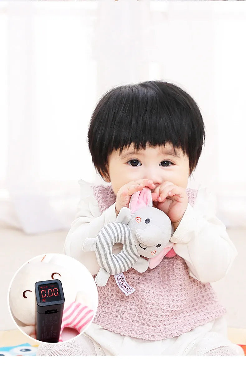 Baby Rattle Toys Cartoon Animals Plush for Newborns