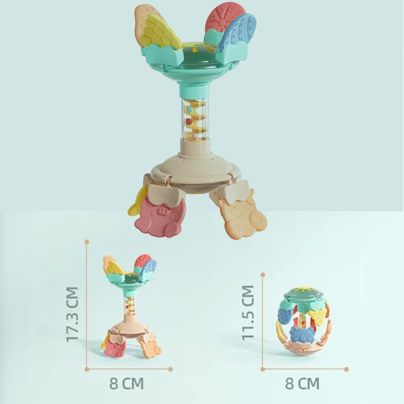 Sensory Teething Rattle Toy for Babies 0-36 Months