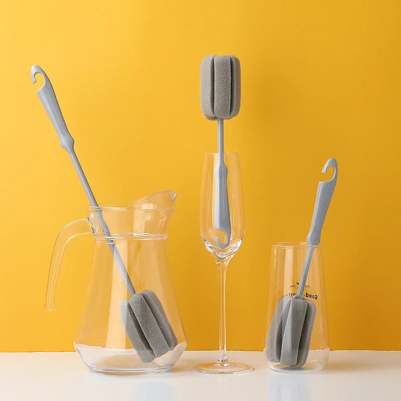 Baby Bottle Brush 360° Rotation Silicone Cleaning Tool