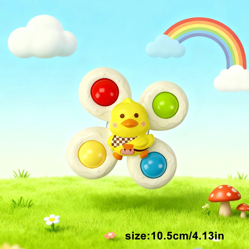 Baby Bath Sucker Spinner Fidget Rattle Toy Set