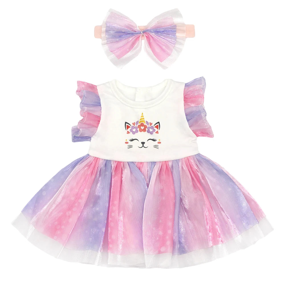 Baby Doll Outfits Set with Shoes for 13-18 Inch Dolls