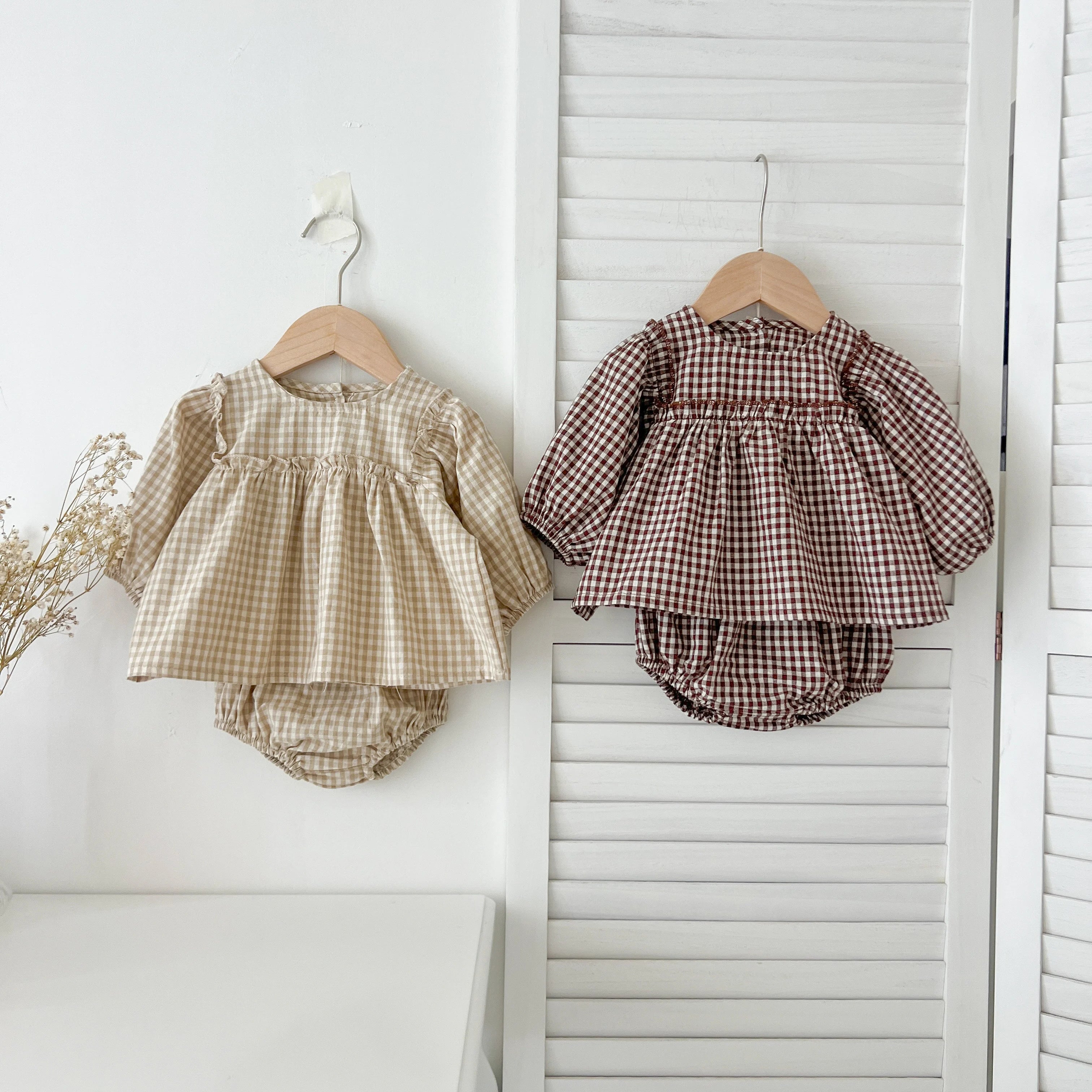 Baby Girl Plaid Tee & Bloomer 2-Piece Set 0-2 Years