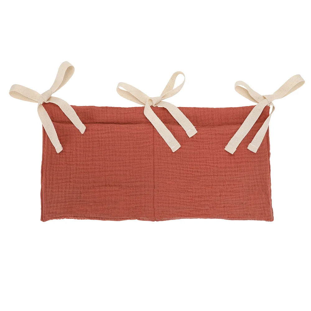Baby Nursery Crib Organizer Caddy with 2 Pockets