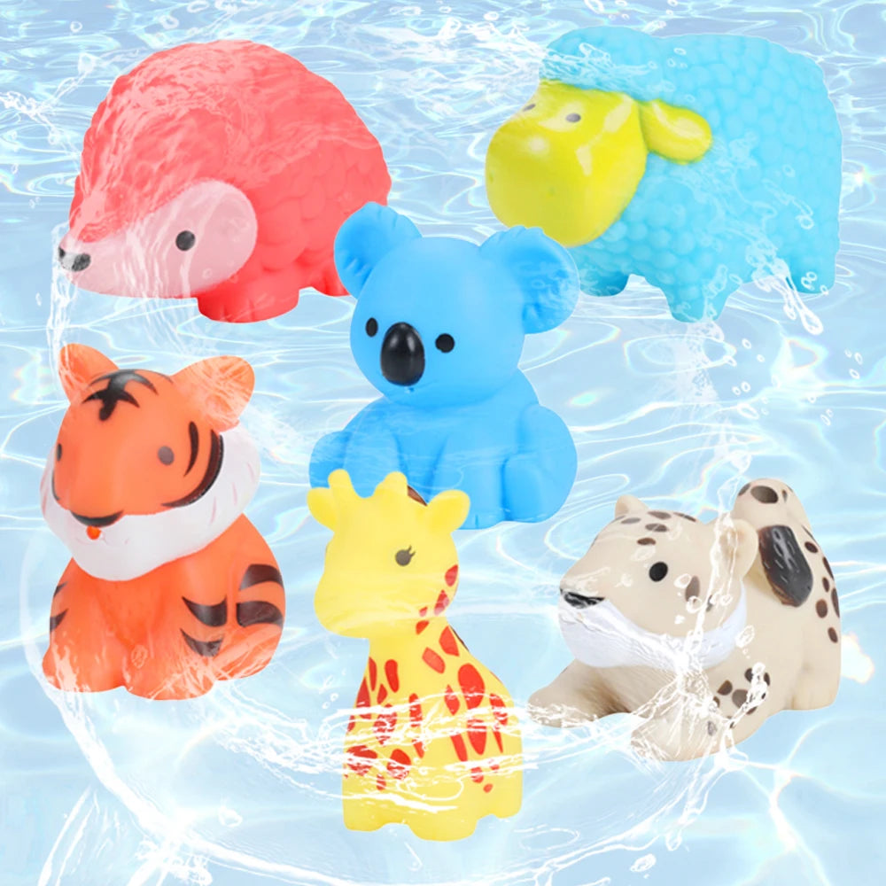 Cute Sea Animal Squeeze Float Bath Toys for Kids