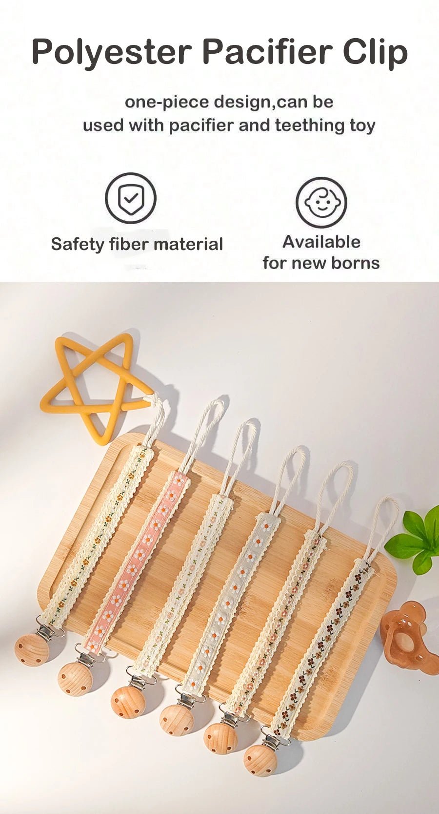 Baby Pacifier Clips & Teething Soother Chain