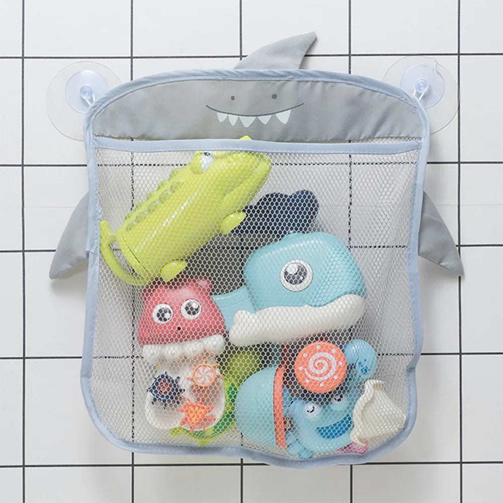 Animal Bath Toy Mesh Bag Organizer with Suction Cups