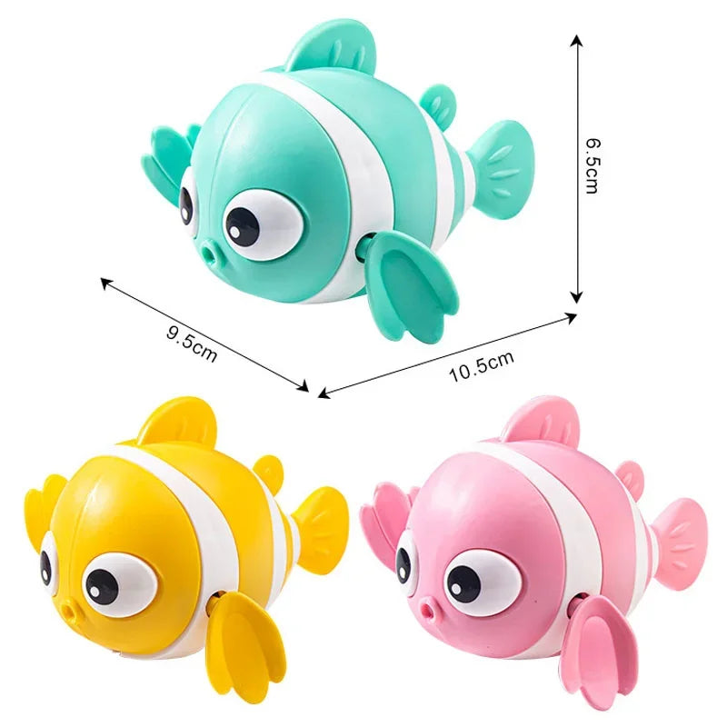 Wind-Up Swimming Fish Clockwork Bath Toy for Toddlers