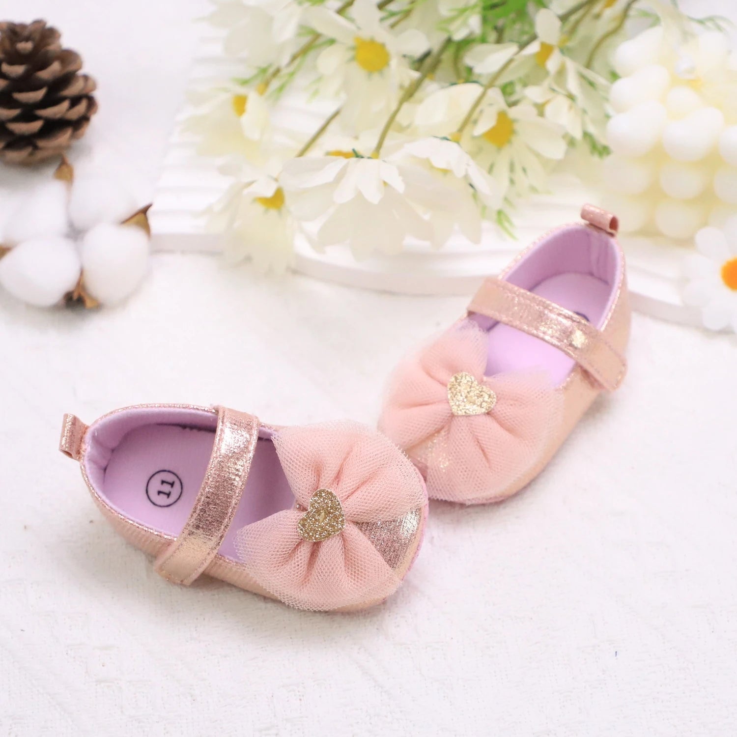 Baby Girl Princess Shoes | Breathable Non-Slip Lace Fashion First Walkers