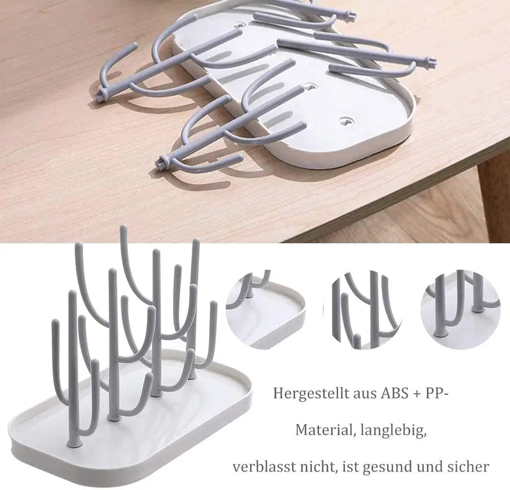 Baby Bottle Drying Rack with Detachable Holder
