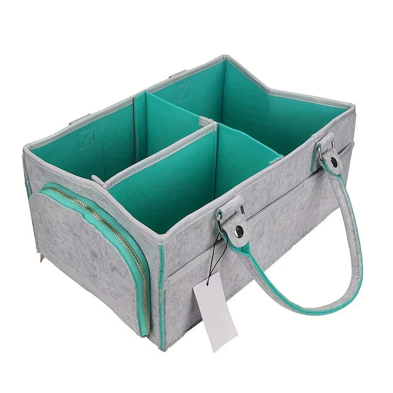 Baby Diaper Caddy Nursery Basket for Newborn Essentials