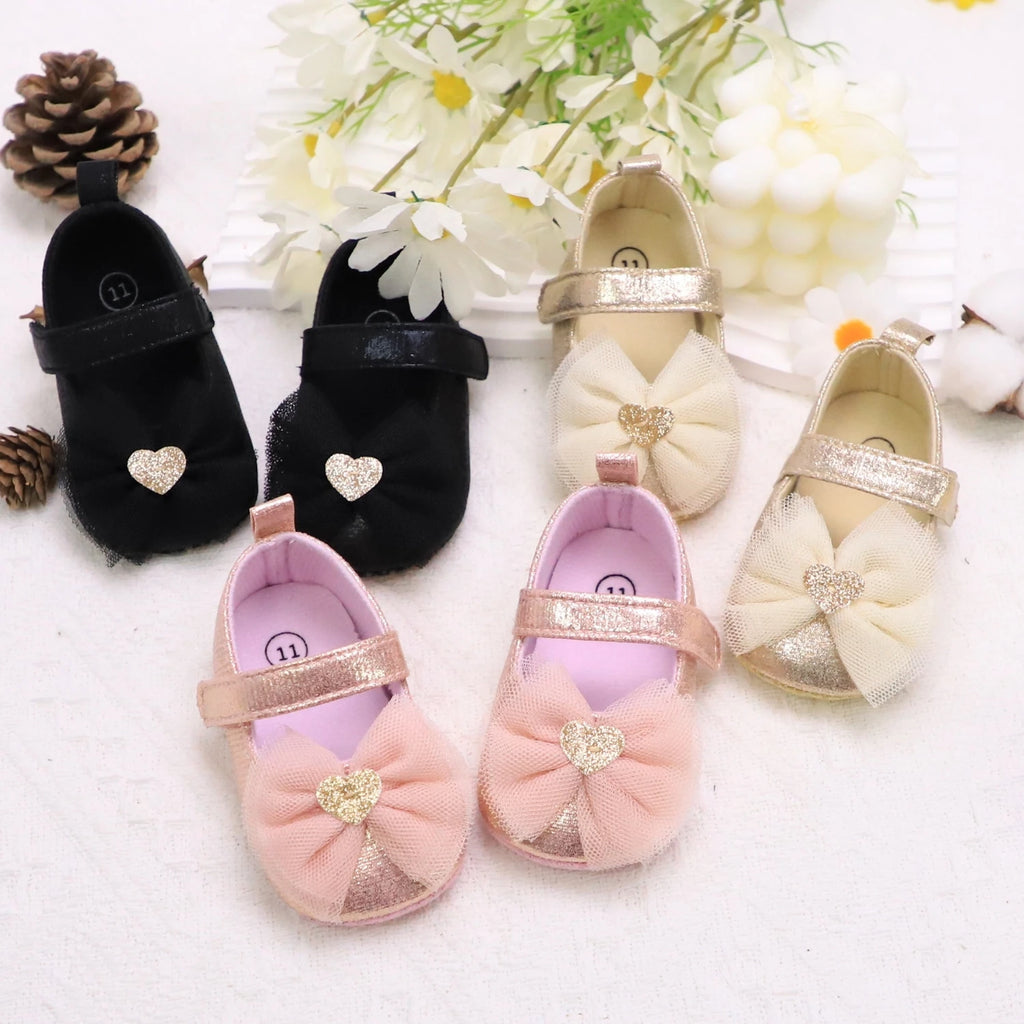 Baby Girl Princess Shoes | Breathable Non-Slip Lace Fashion First Walkers