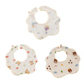 Soft Baby Bibs 3-Pack | Petal Print Feeding Bibs