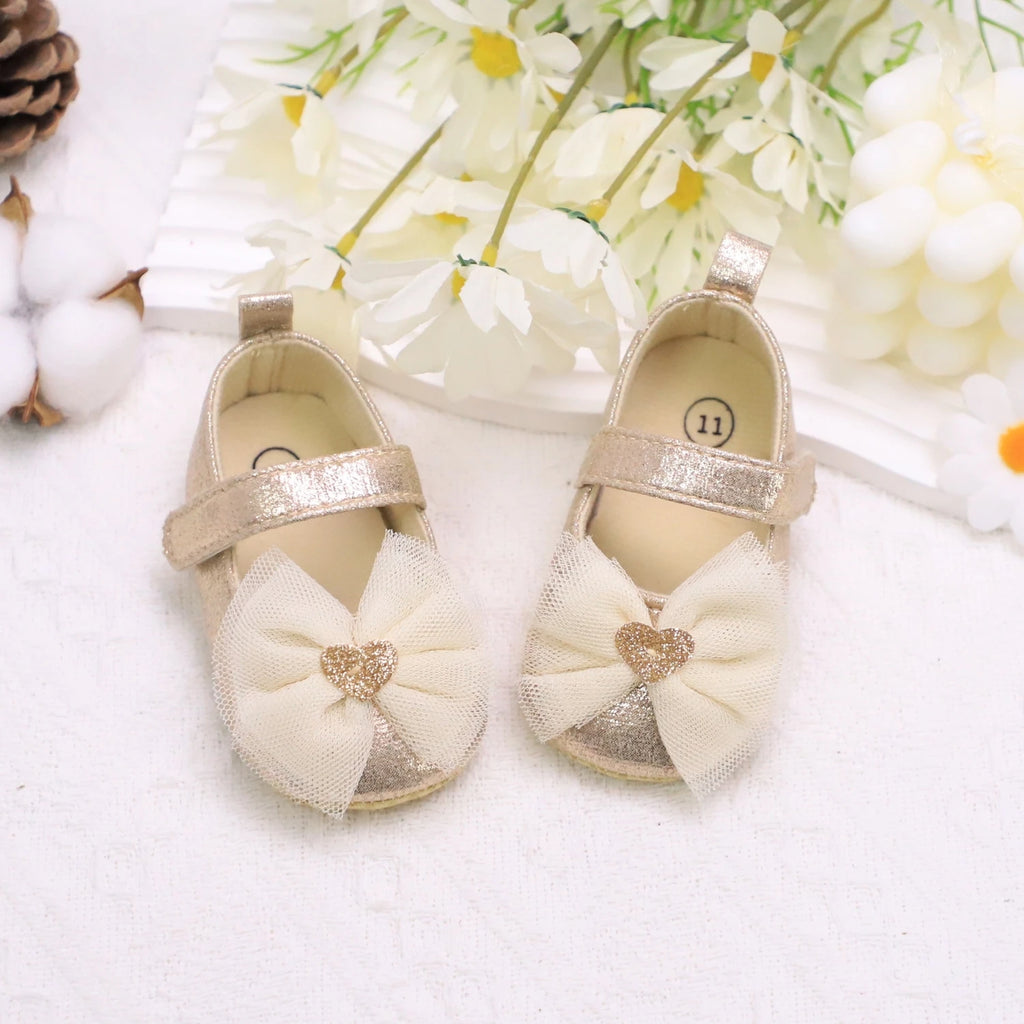 Baby Girl Princess Shoes | Breathable Non-Slip Lace Fashion First Walkers