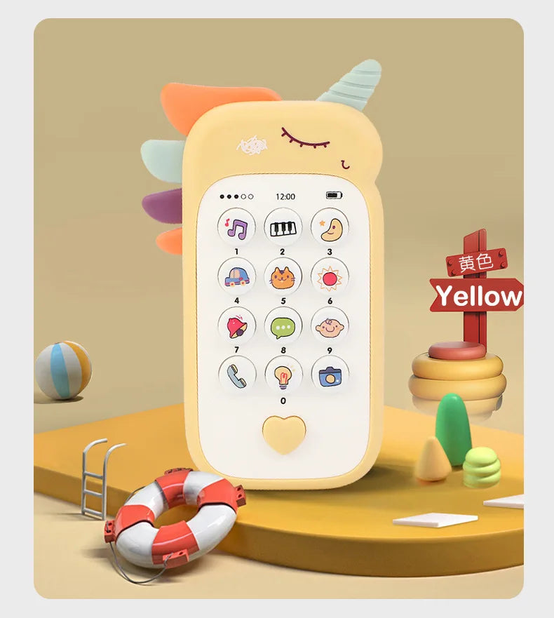 Baby Phone Toy with Music & Teether for Infants