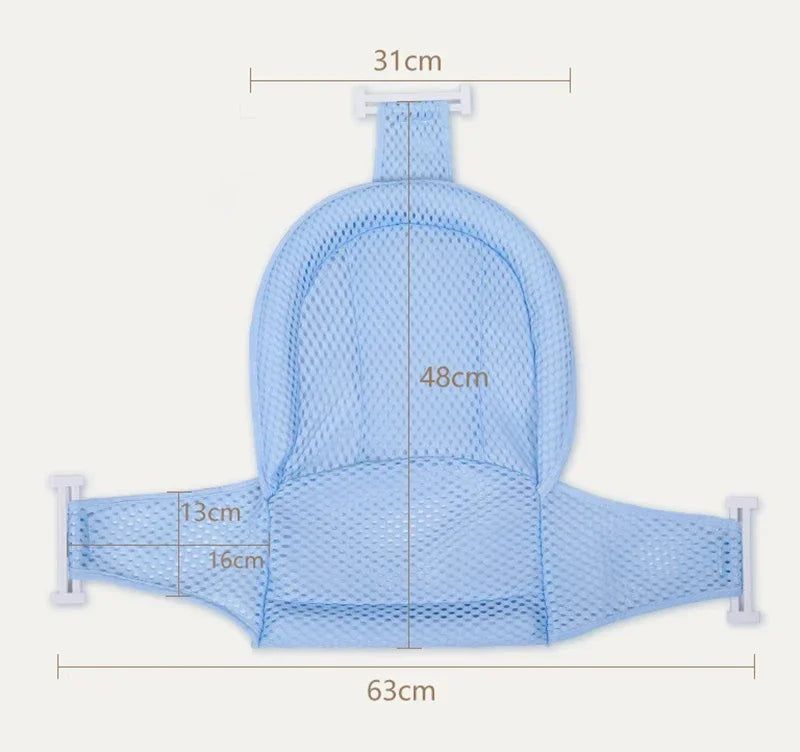 Baby Bath Net Mat with Anti-Slip Bathtub Seat Cushion