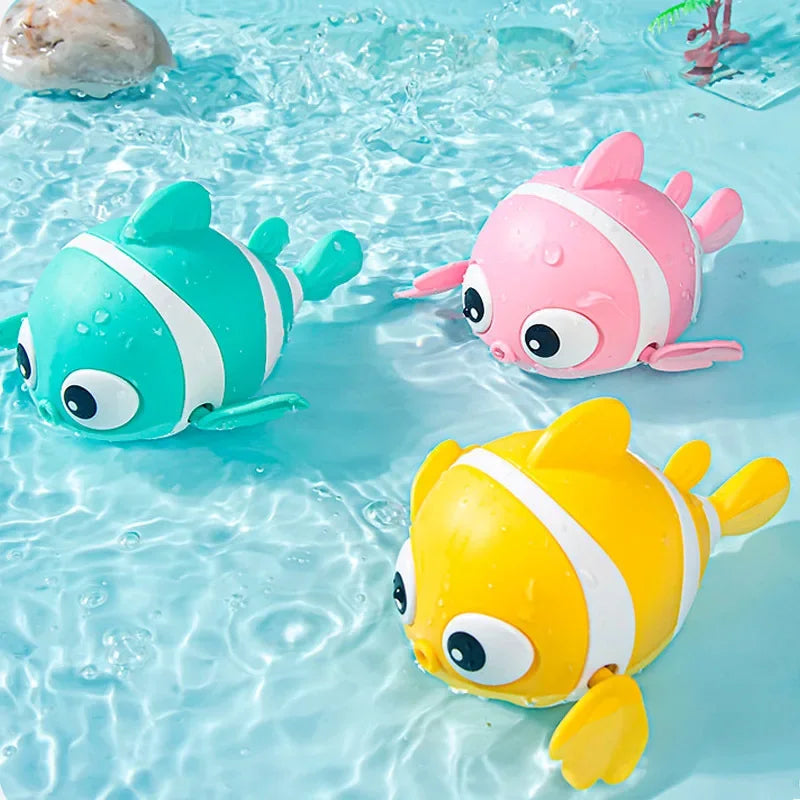 Wind-Up Swimming Fish Clockwork Bath Toy for Toddlers