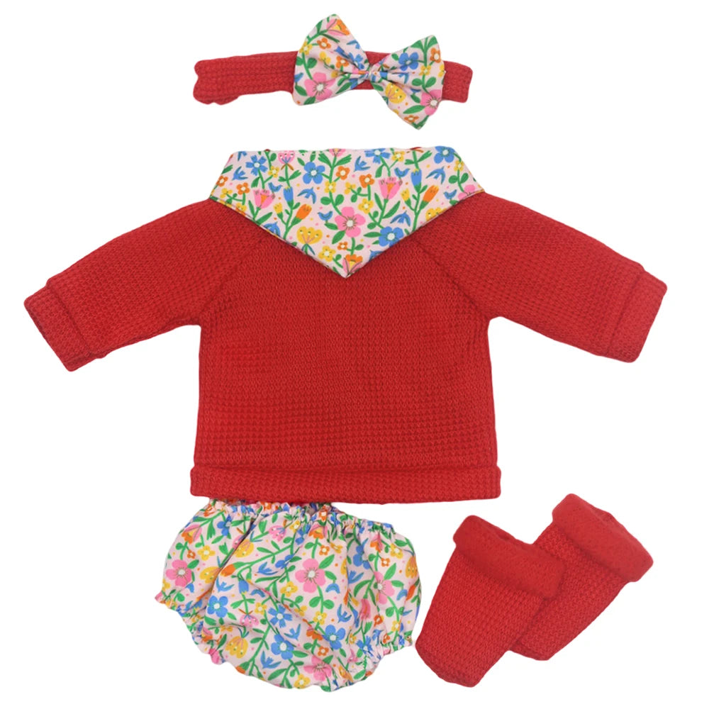 Baby Doll Outfits Set with Shoes for 13-18 Inch Dolls