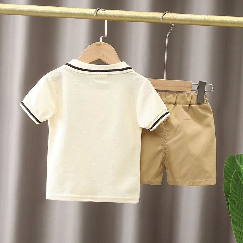 Baby Boy Summer T-Shirt & Shorts Cartoon Outfit Set
