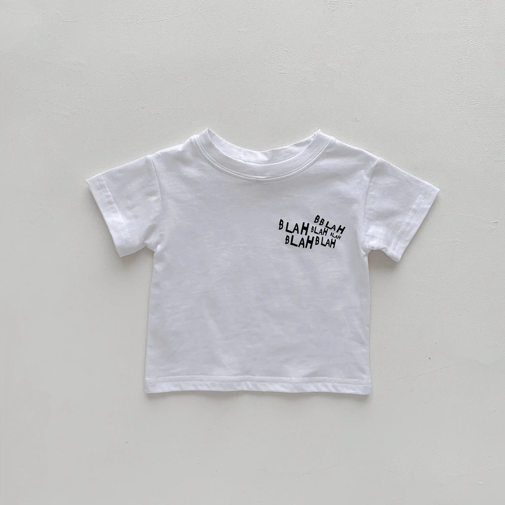 Baby Girl & Boy T-Shirt with Denim Jumpsuit 2-Piece Set