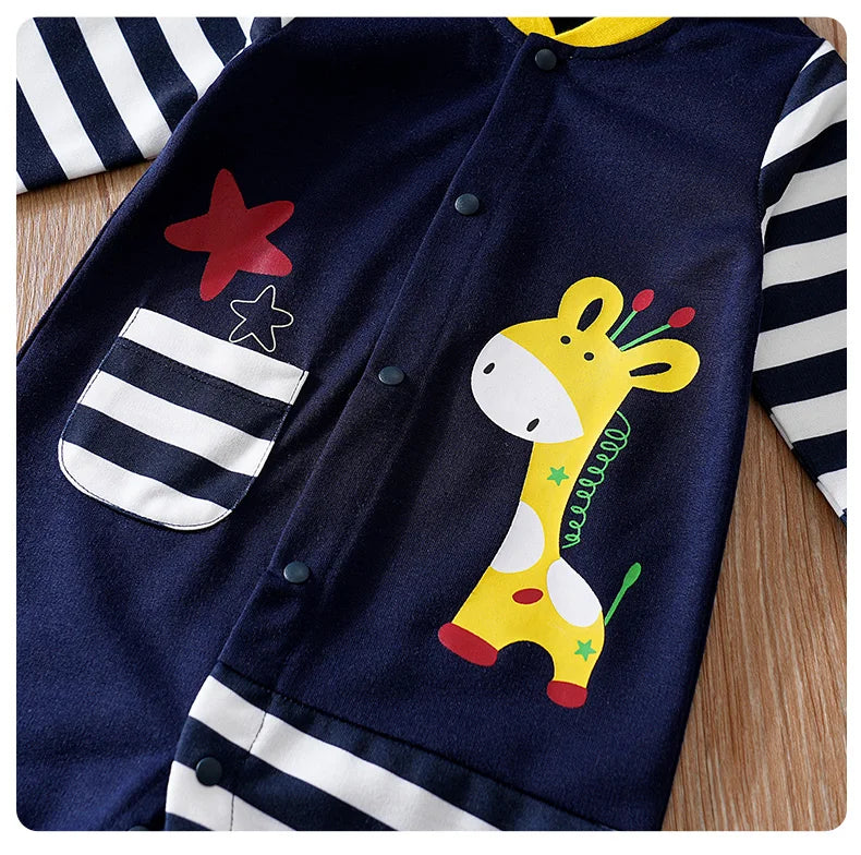 Baby Cartoon Knit Crawling Jumpsuit (0-18M)