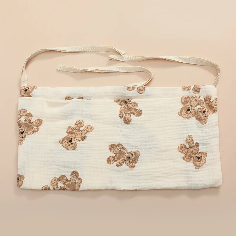 Baby Nursery Crib Organizer Caddy with 2 Pockets