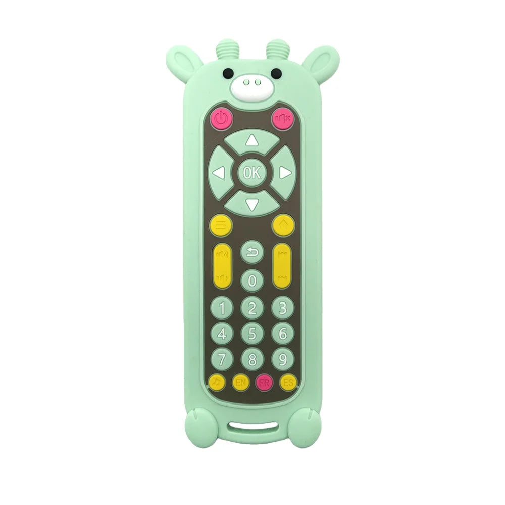Baby Teether Toy Realistic Cartoon Remote Control