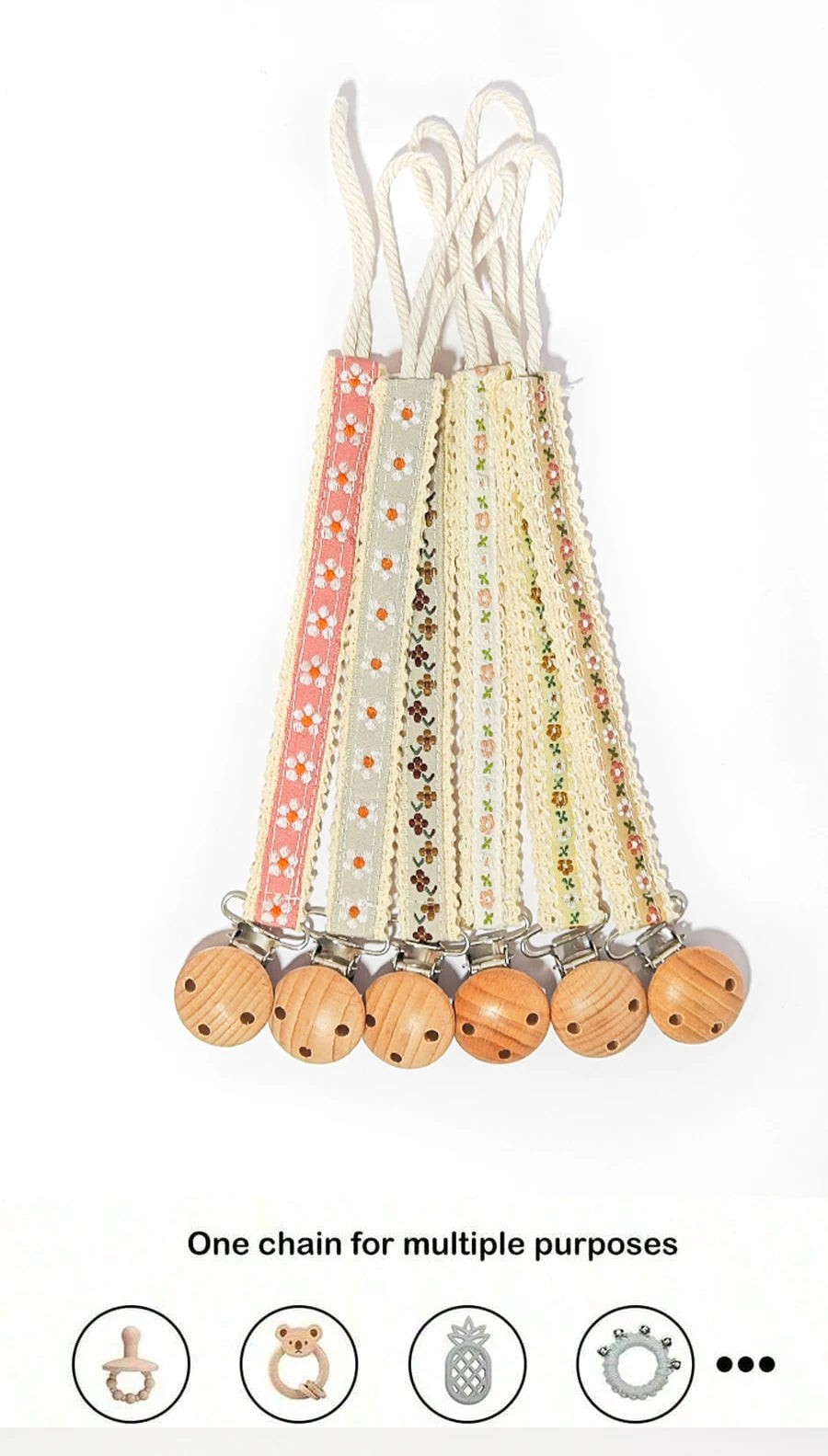 Baby Pacifier Clips & Teething Soother Chain