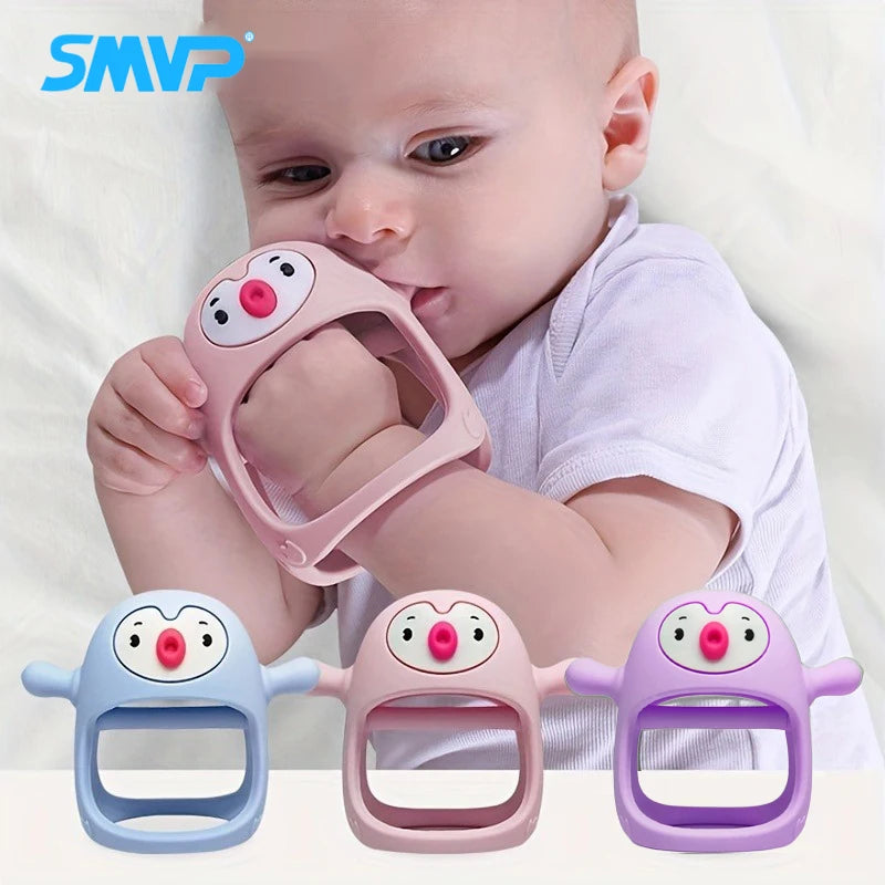 Never-Drop Silicone Teether Pacifier for Newborns