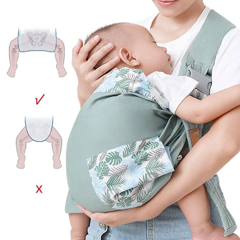 Newborn Baby Wrap Sling with Nursing Cover 0-36M