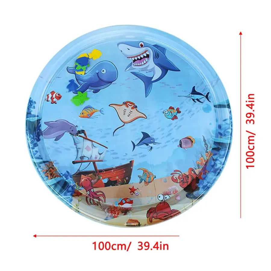 Inflatable Tummy Time Water Play Mat for Infants