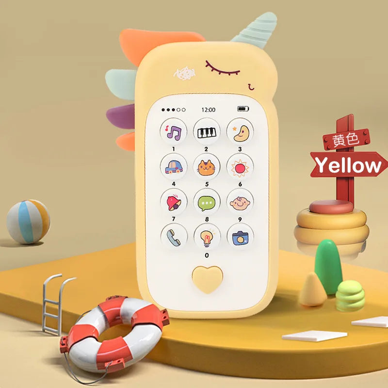 Baby Phone Toy with Music & Teether for Infants