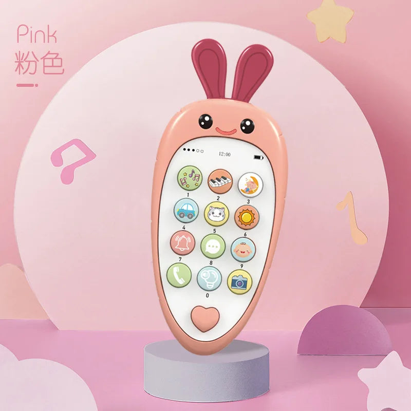 Baby Phone Toy with Music & Teether for Infants