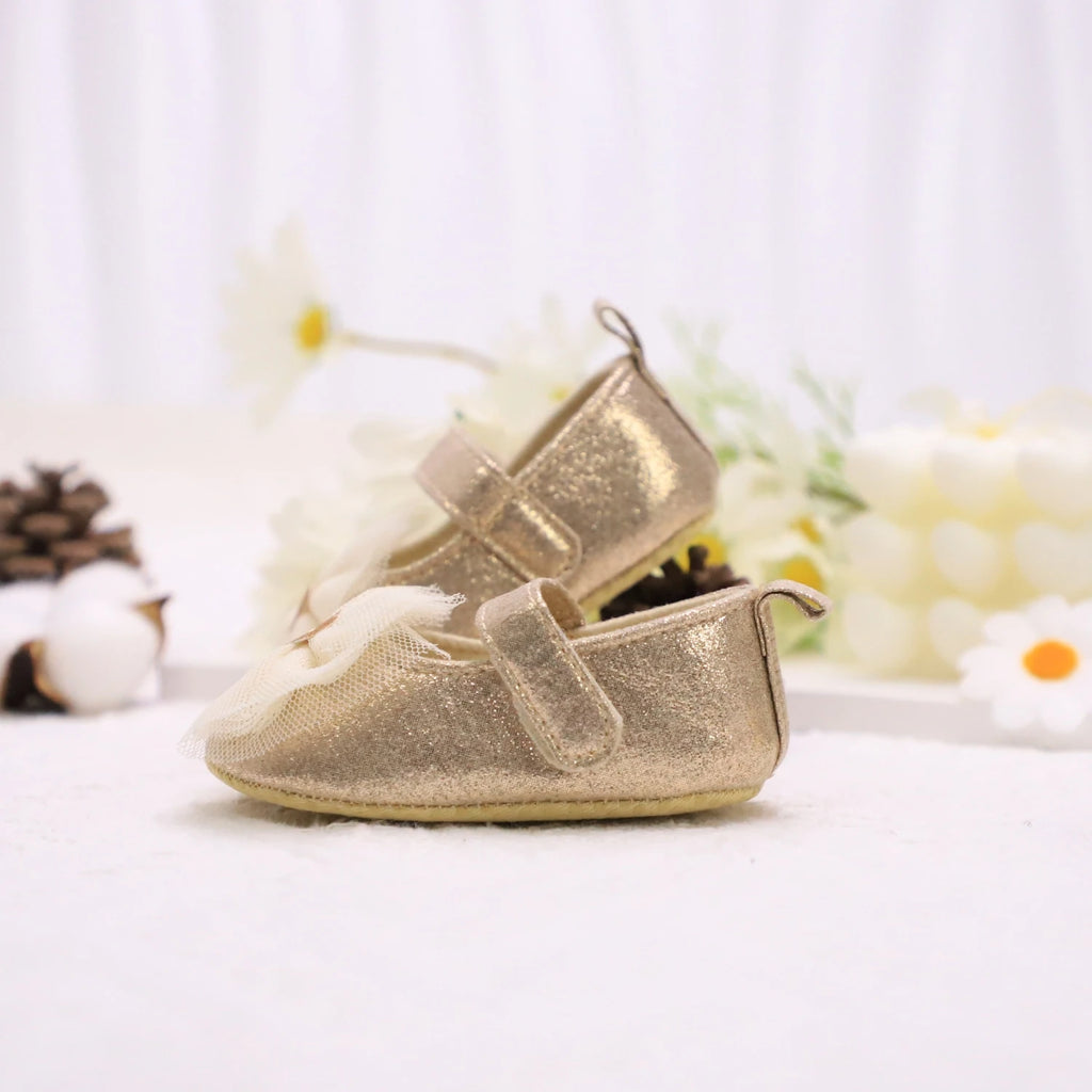 Baby Girl Princess Shoes | Breathable Non-Slip Lace Fashion First Walkers