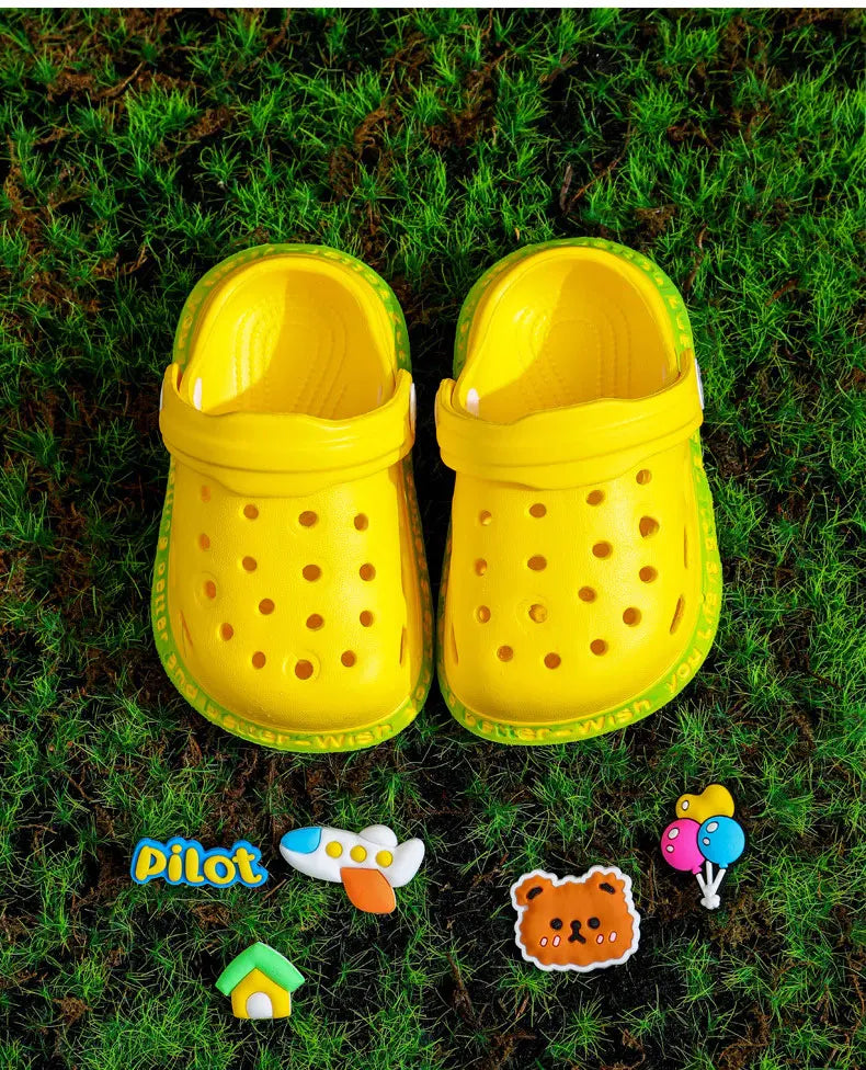 Summer Kids Sandals | Soft Anti-Skid Cartoon Hole Shoes for Boys & Girls