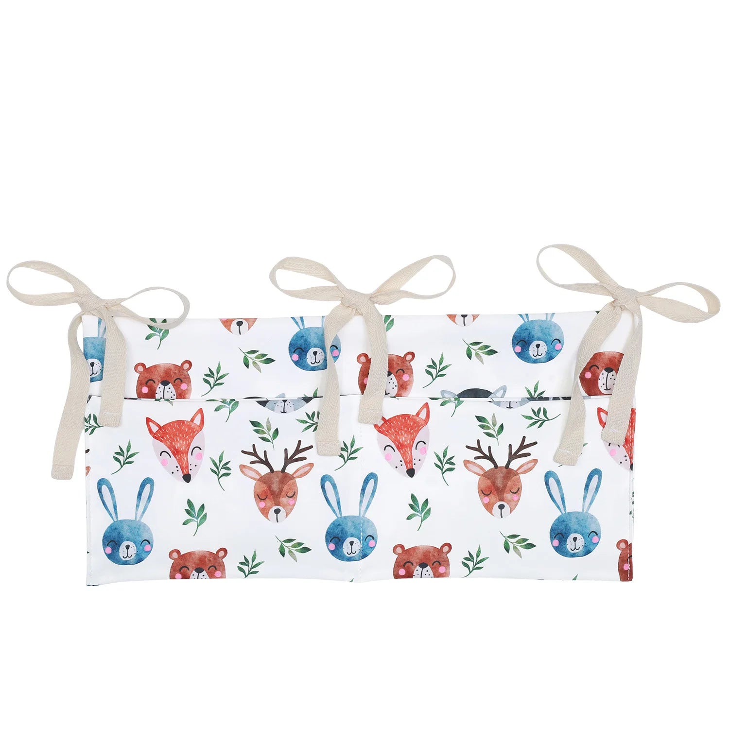Baby Nursery Crib Organizer Caddy with 2 Pockets