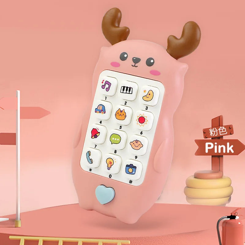 Baby Phone Toy with Music & Teether for Infants
