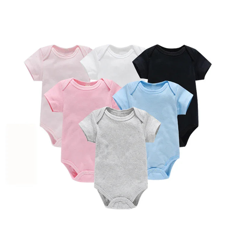 Baby Bodysuit Solid Color Romper Jumpsuit for Newborns