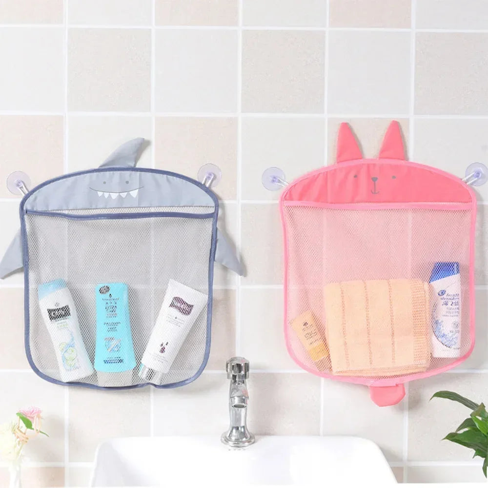 Animal Bath Toy Mesh Bag Organizer with Suction Cups