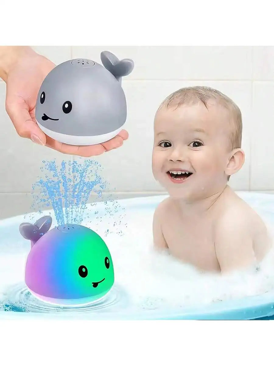Light-Up Whale Sprinkler Bath Toy for Kids 6-36M