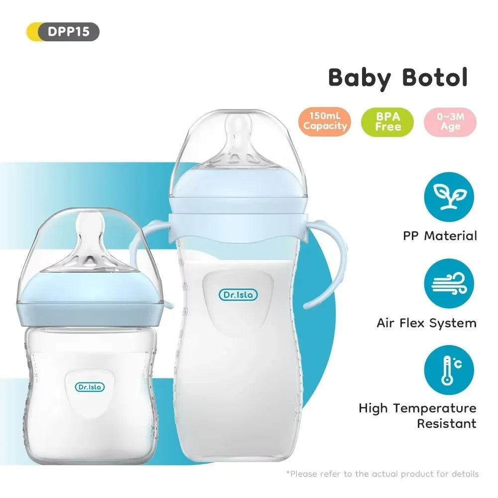 BPA-Free Baby PP Bottle with Handle 150/240/330ML