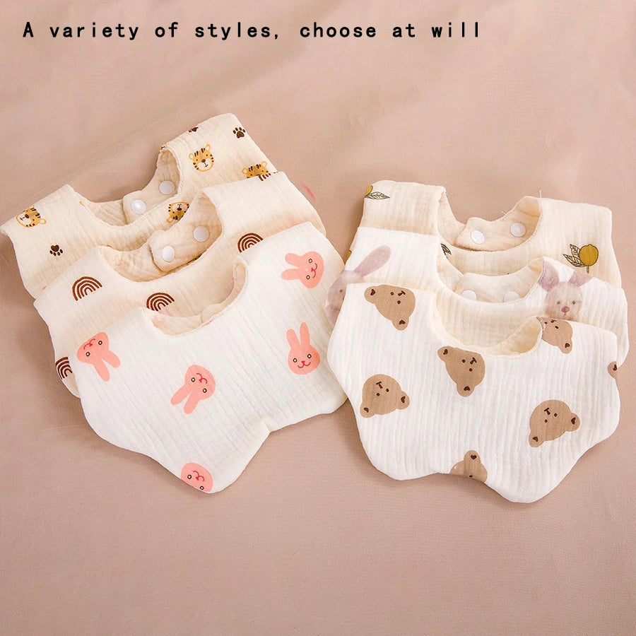 Soft Baby Bibs 3-Pack | Petal Print Feeding Bibs