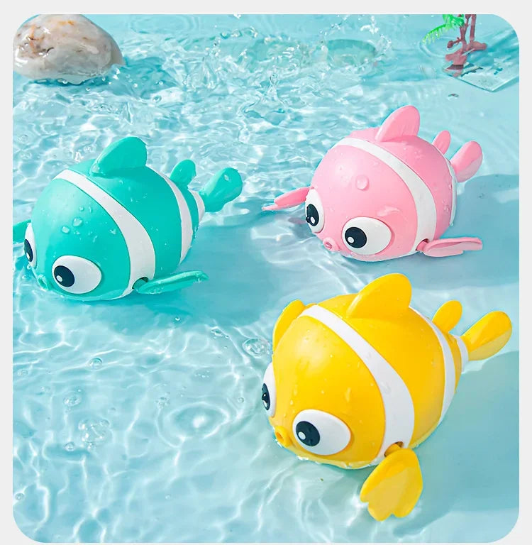 Wind-Up Swimming Fish Clockwork Bath Toy for Toddlers