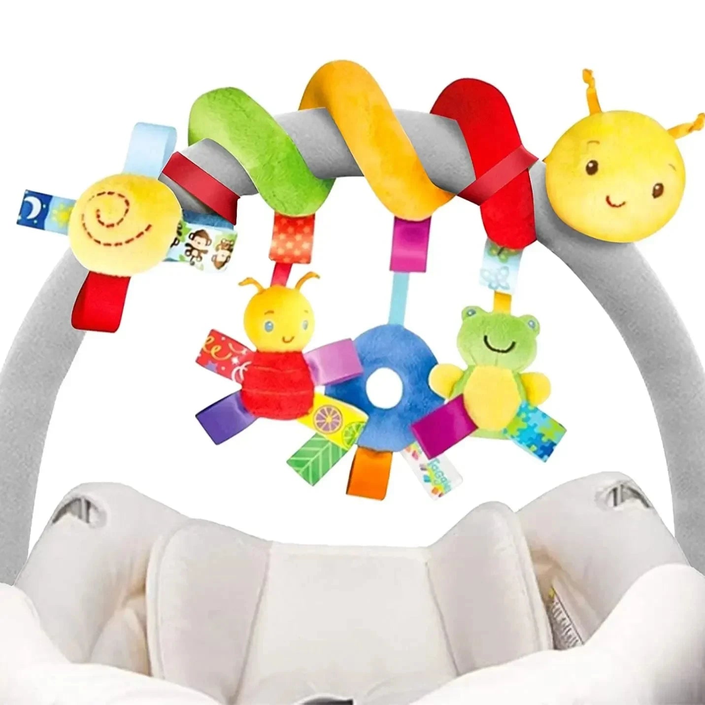 Baby Crib Hanging Rattle Toys with Stroller Spiral Mobile