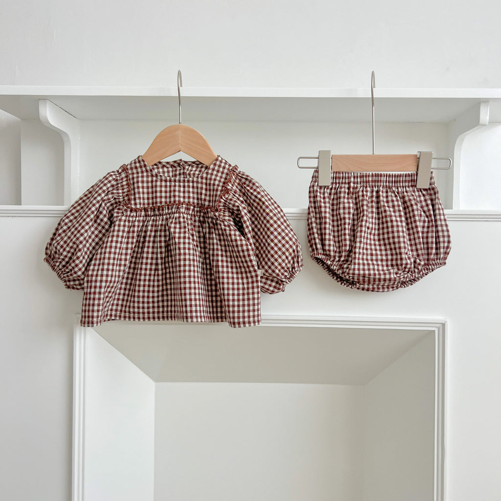 Baby Girl Plaid Tee & Bloomer 2-Piece Set 0-2 Years