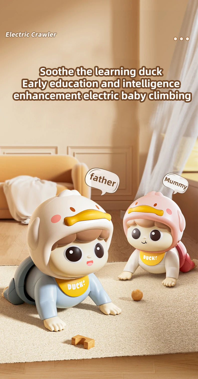 Crawling Guidance Musical Doll Toy for Babies 0-12M