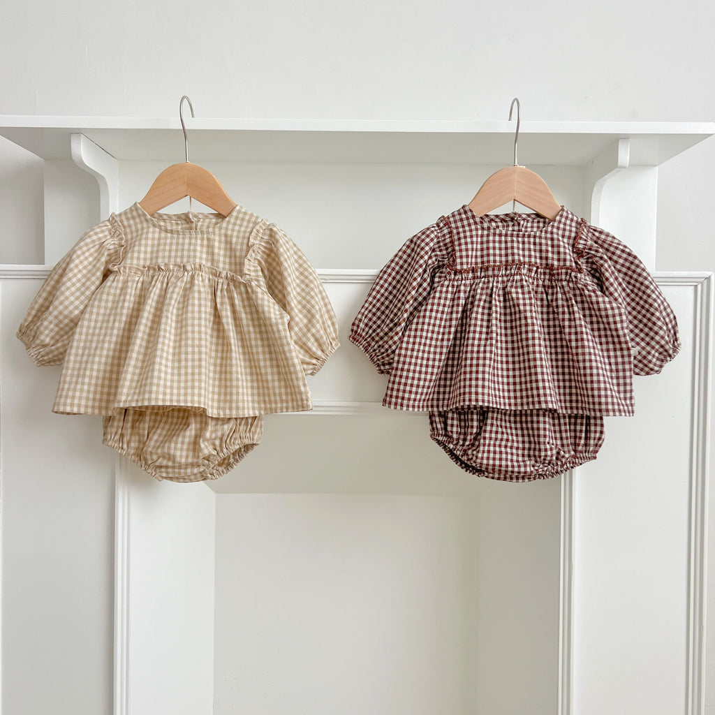 Baby Girl Plaid Tee & Bloomer 2-Piece Set 0-2 Years