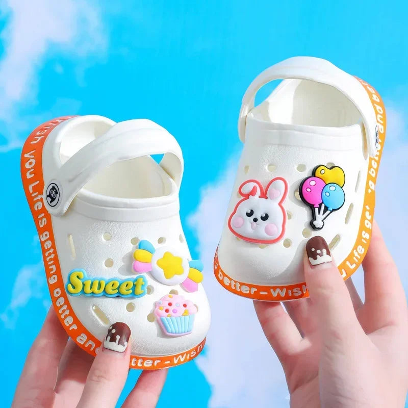 Summer Kids Sandals | Soft Anti-Skid Cartoon Hole Shoes for Boys & Girls
